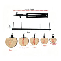 Five Tone Instrument Wood Wooden Percussion Set Extendable Standing Percussion Instrument