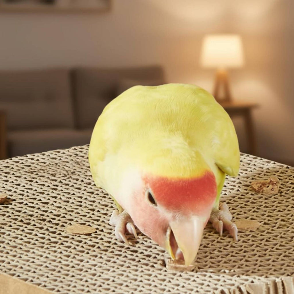 Cardboard Bird Toy Chewable Parrot Gnaw Board Natural Behavior for Lovebirds