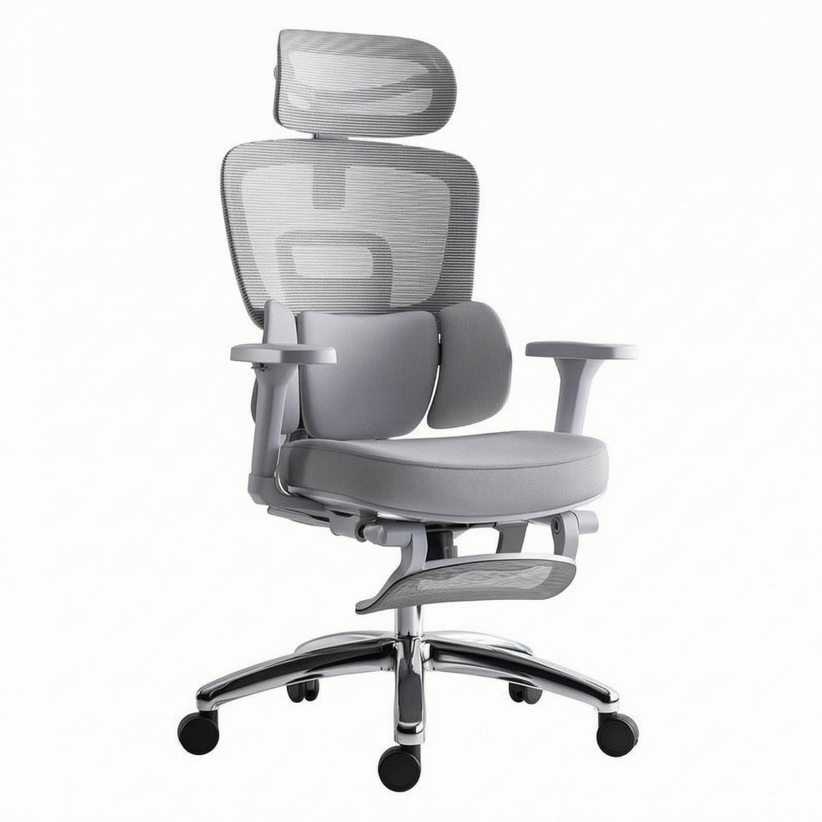 Ergonomic Office Chair Padded Armrests Support Chair Aluminum Alloy Frame