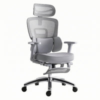 Ergonomic Office Chair Padded Armrests Support Chair Aluminum Alloy Frame