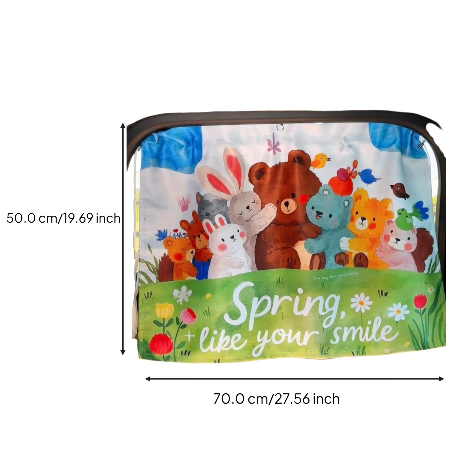 Car sun and shade Screen, Retractable Suction Holder, Sun Protection, Cartoon Design, Side Window Sun Block for Children, Infants, Passengers