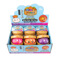 12 Pieces Steamed Bun Squishy Slow Rebound Foam Round Container