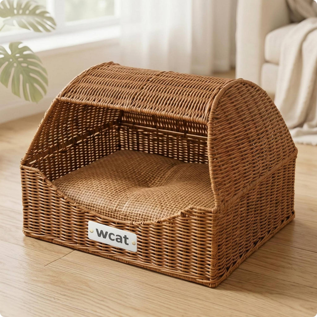Drawer Type Pet Bed Breathable Semi Enclosed Feline Bed Cozy for Cats