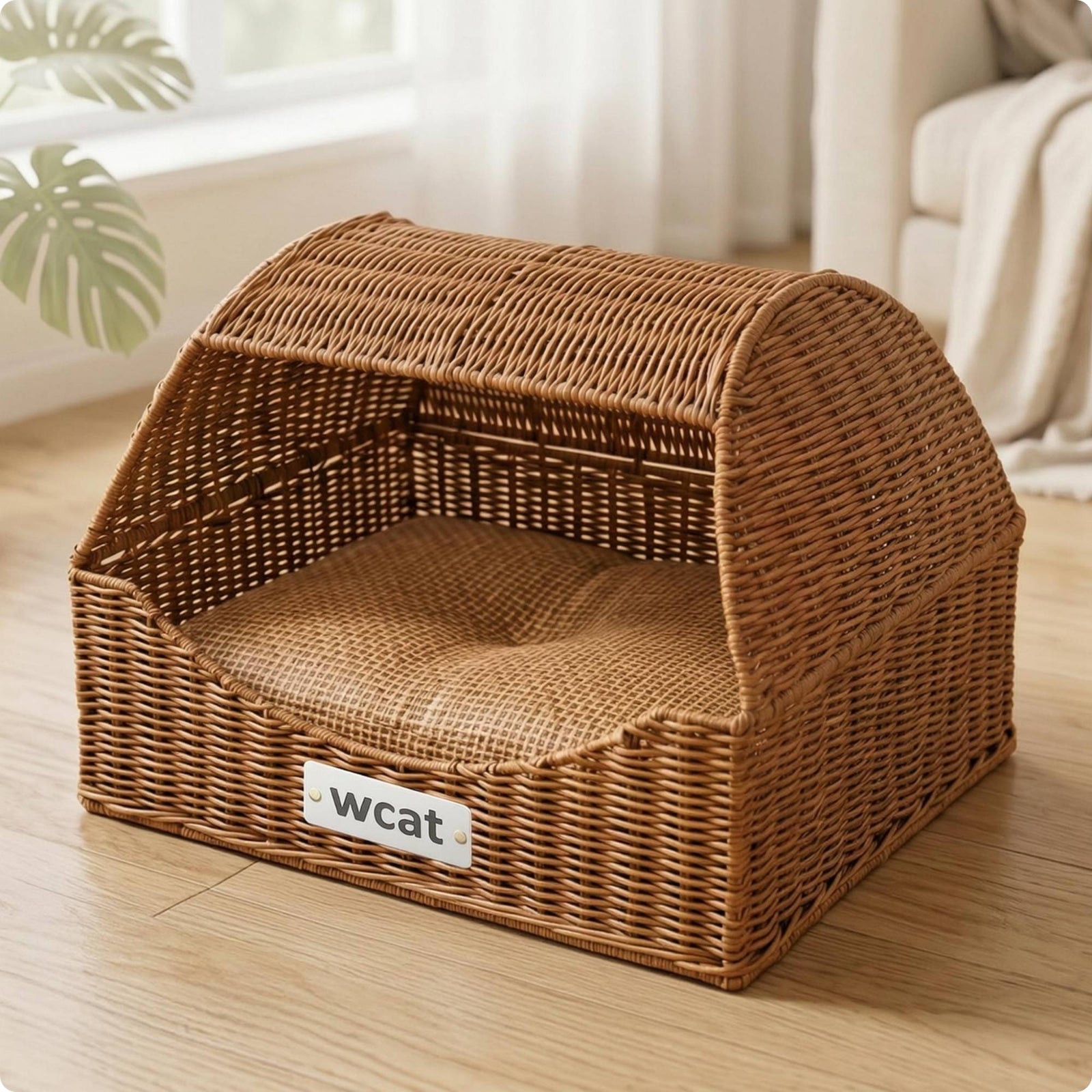 Drawer Type Pet Bed Breathable Semi Enclosed Feline Bed Cozy for Cats