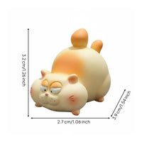 Feline Monitor Ornament Cute Feline Monitor Decor Playful for Office, Home