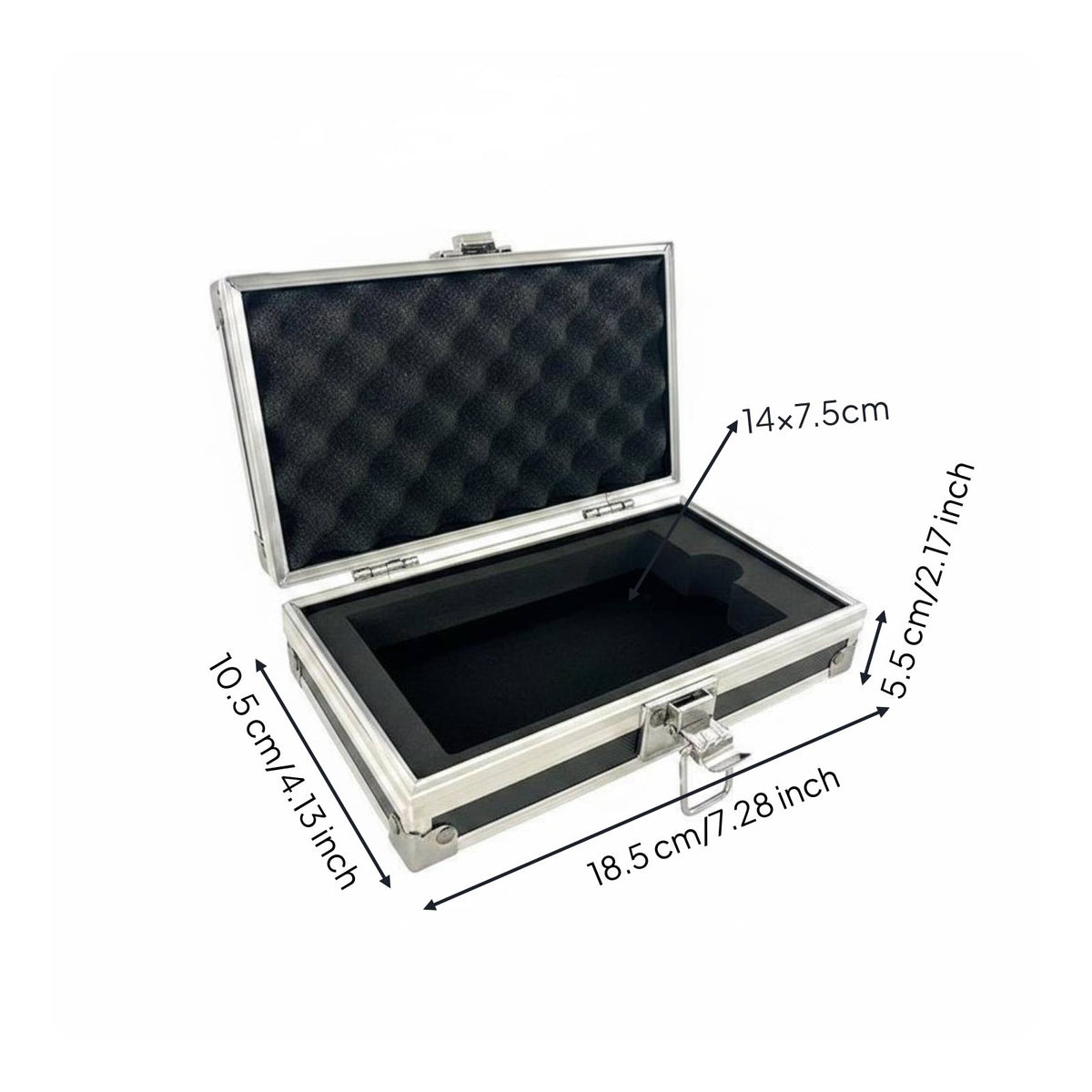 Locked Card Carrying Case Hard Shell Graded Card Slab Case Shockproof for Travel