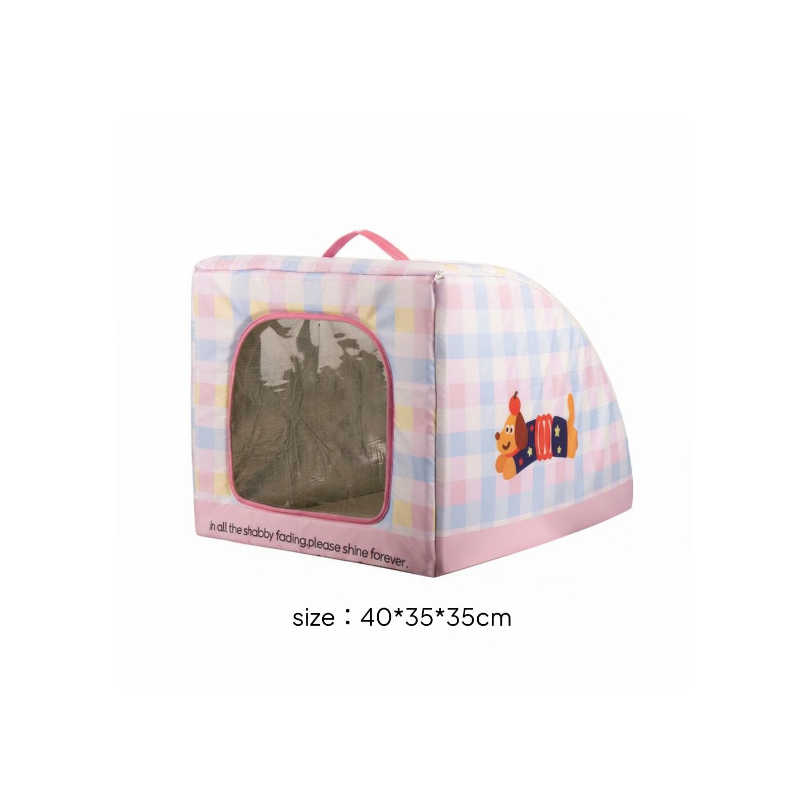 Soft-Sided Pet House Carry Handle Cooling Pet House Air-Conditioned for Indoors