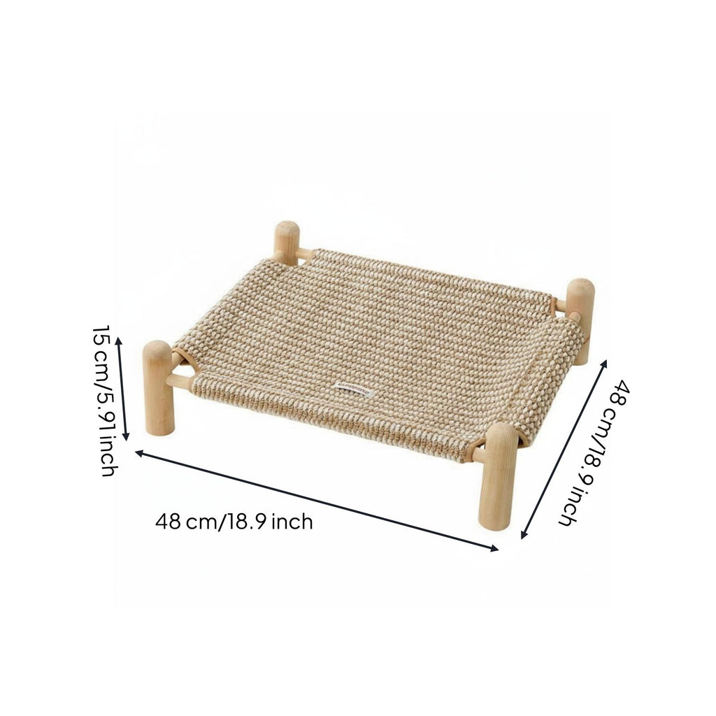 Washable Raised Dog Bed Year-Round Washable Dog Cot Long-Lasting for Medium Dogs