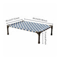 Pet Bed Cot Checker Pattern Raised Pet Bed Canvas Look