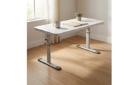 Manual Height-Adjustable Desk Wide Base Feet Hand Crank Desk