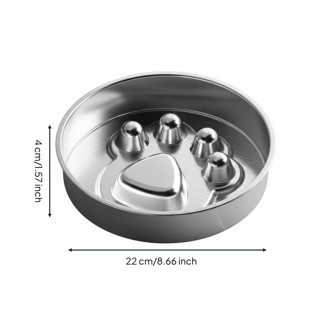 Slow Feeder Dog Bowl Rust-Resistant Stainless Pet Bowl Easy to Pet Hygiene Supplies for Large Dogs