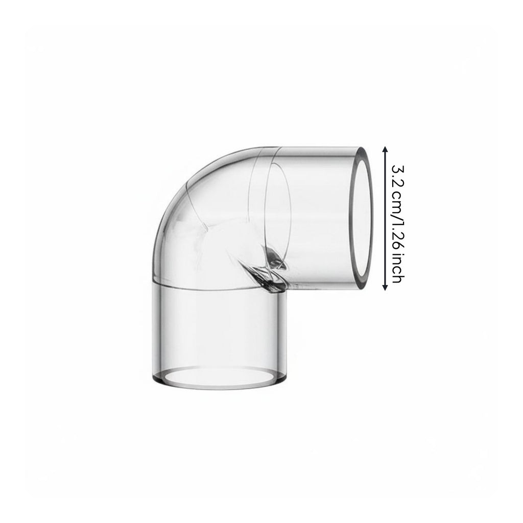 Clear Aquatic Aquarium Water Pipe High Clarity Transparent Acrylic Pipe