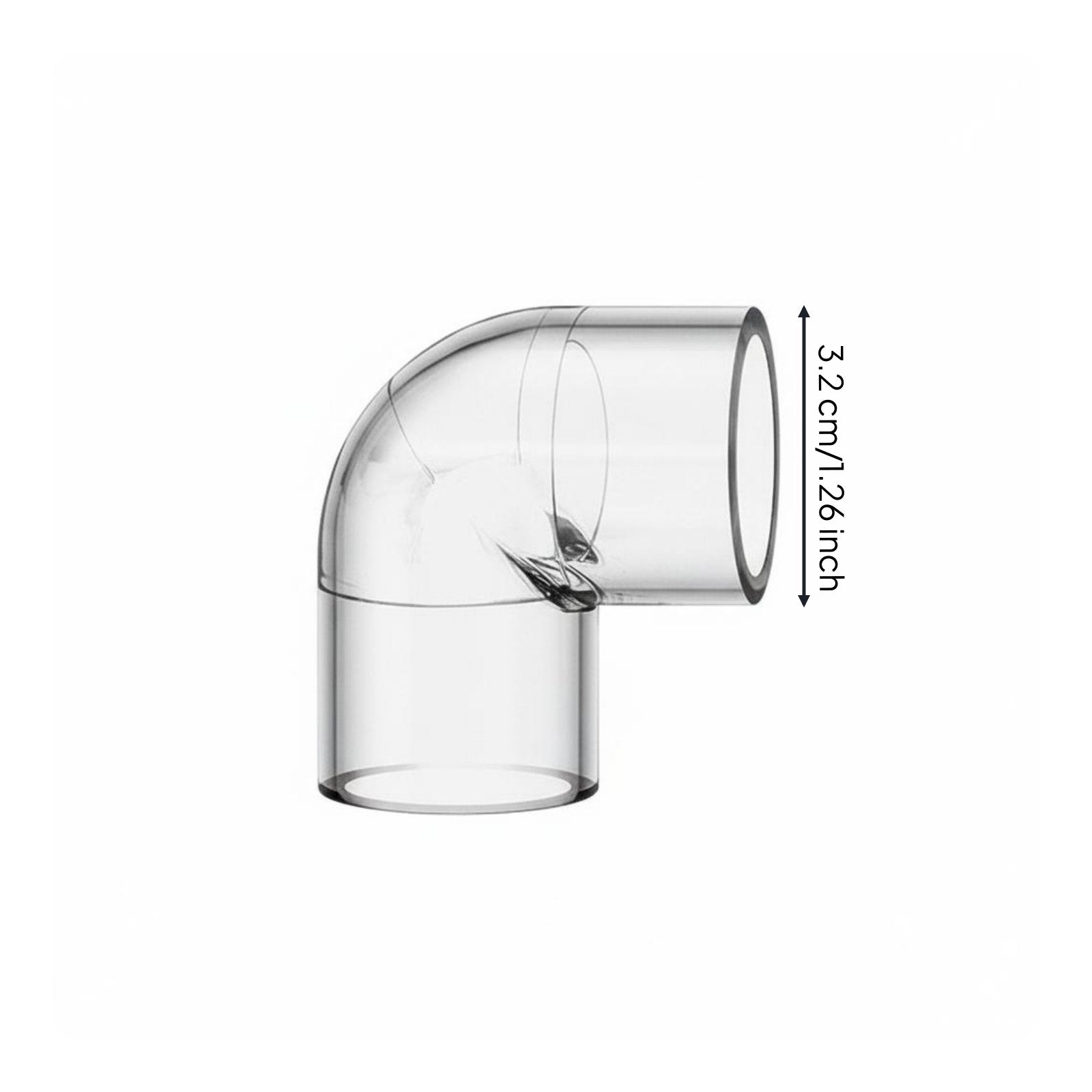 Clear Aquatic Aquarium Water Pipe High Clarity Transparent Acrylic Pipe