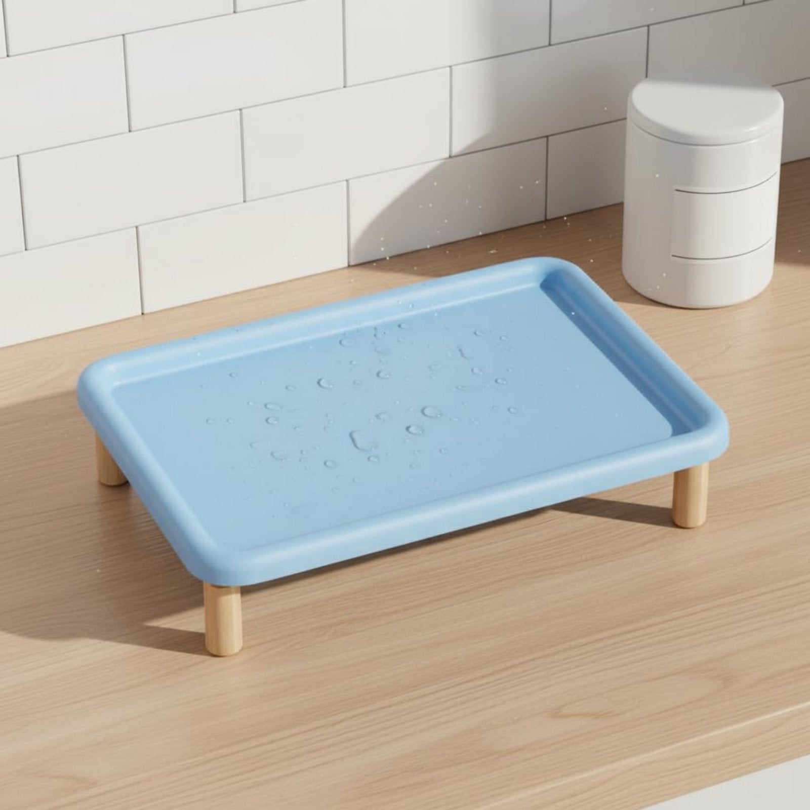 Elevated Feline Feeder Easy to Clean Double Pet Bowl Intended for Cats