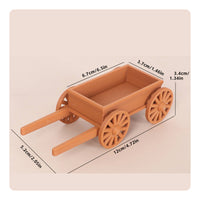1:12 Scale Handcart PLA Material Dollhouse Wheelbarrow Model for Collectors
