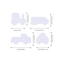 20 Pieces 5mm Fuse Bead Template Set Reusable Creature and Vehicle Bead Patterns