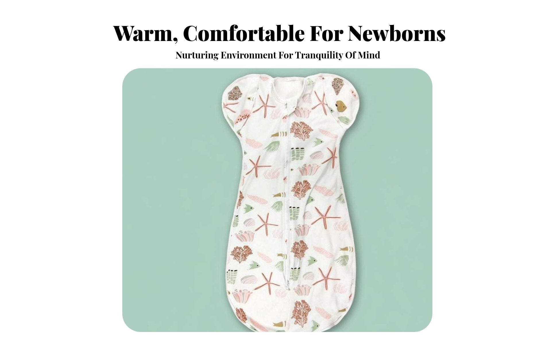 hands-ups-up fasten-and-wrap snug-fitting sleeping bag Soft and Stretchy for rest Time, Newborns