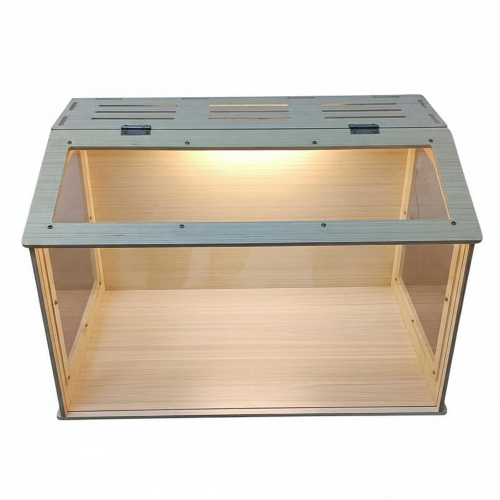 Syrian Hamster Villa Sturdy and Long-Lasting Wooden Hamster Enclosure Well