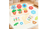 Educational Flower Matching Set Color Recognition Early Learning Toy Fine