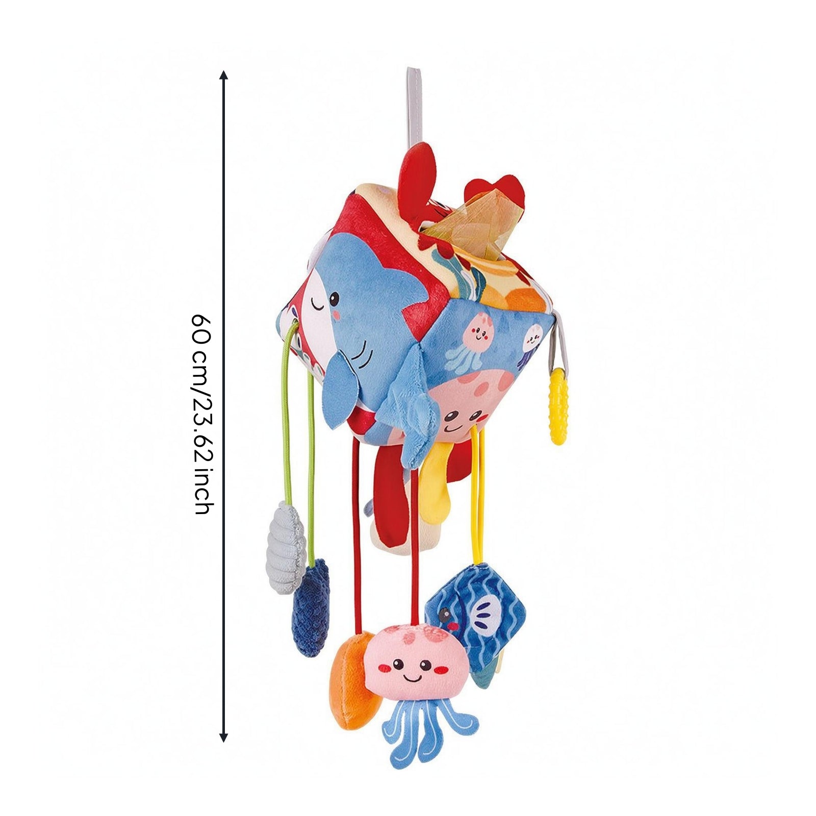 Hanging Baby Carriage Toy Padded Crib Hanging Toy Dangling Cords