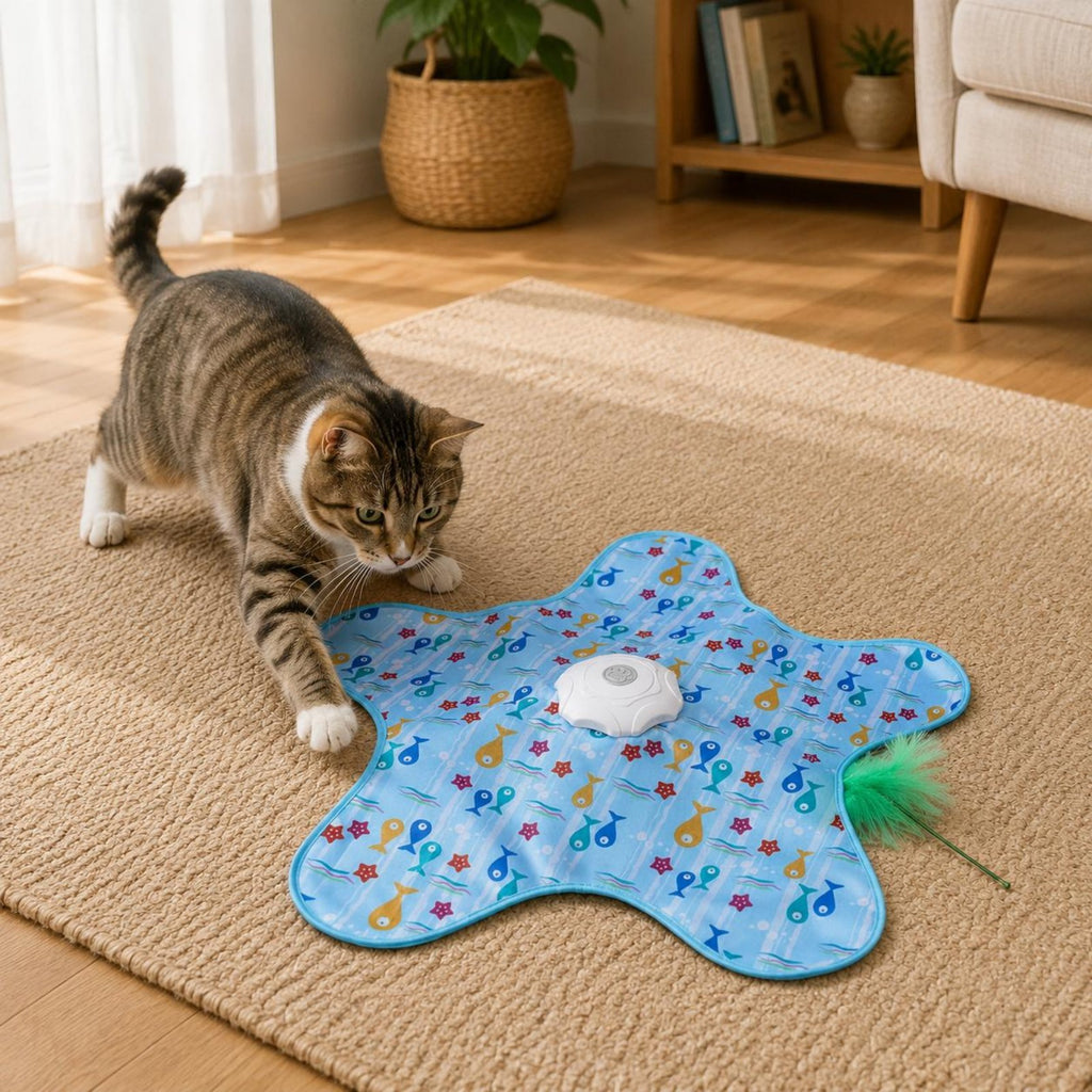 Kitten Cover Self Moving Hide and Seek Kitten Toy 360 Degree Movement for Cats