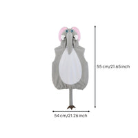 Elephant Costume Easy to Wear Creature Jumpsuit Breathable for Preschoolers