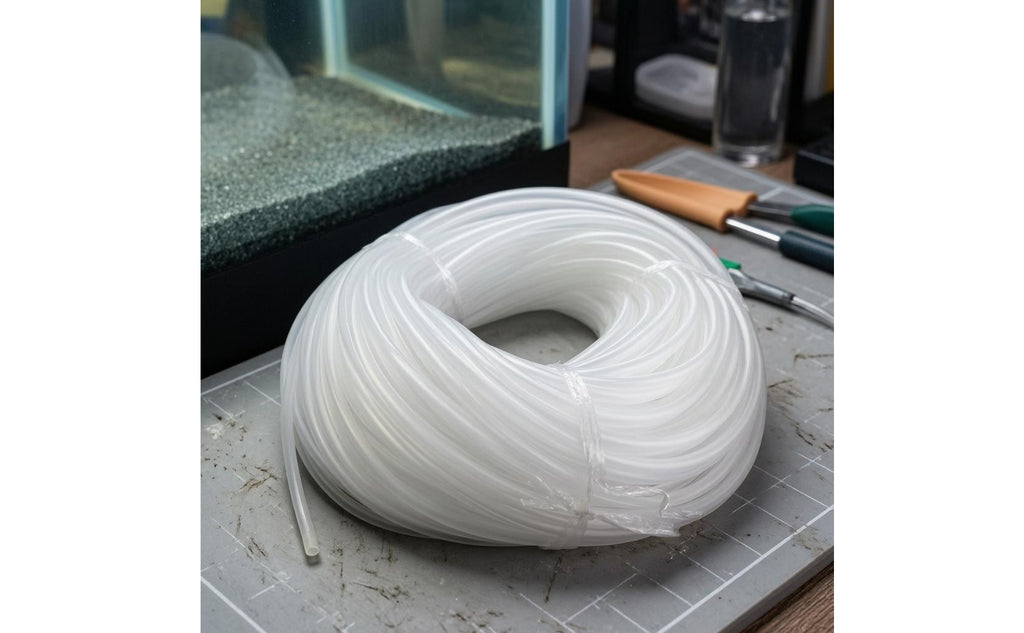 Aquarium Air Tube Translucent White Air Tube Coiled for Oxygenation