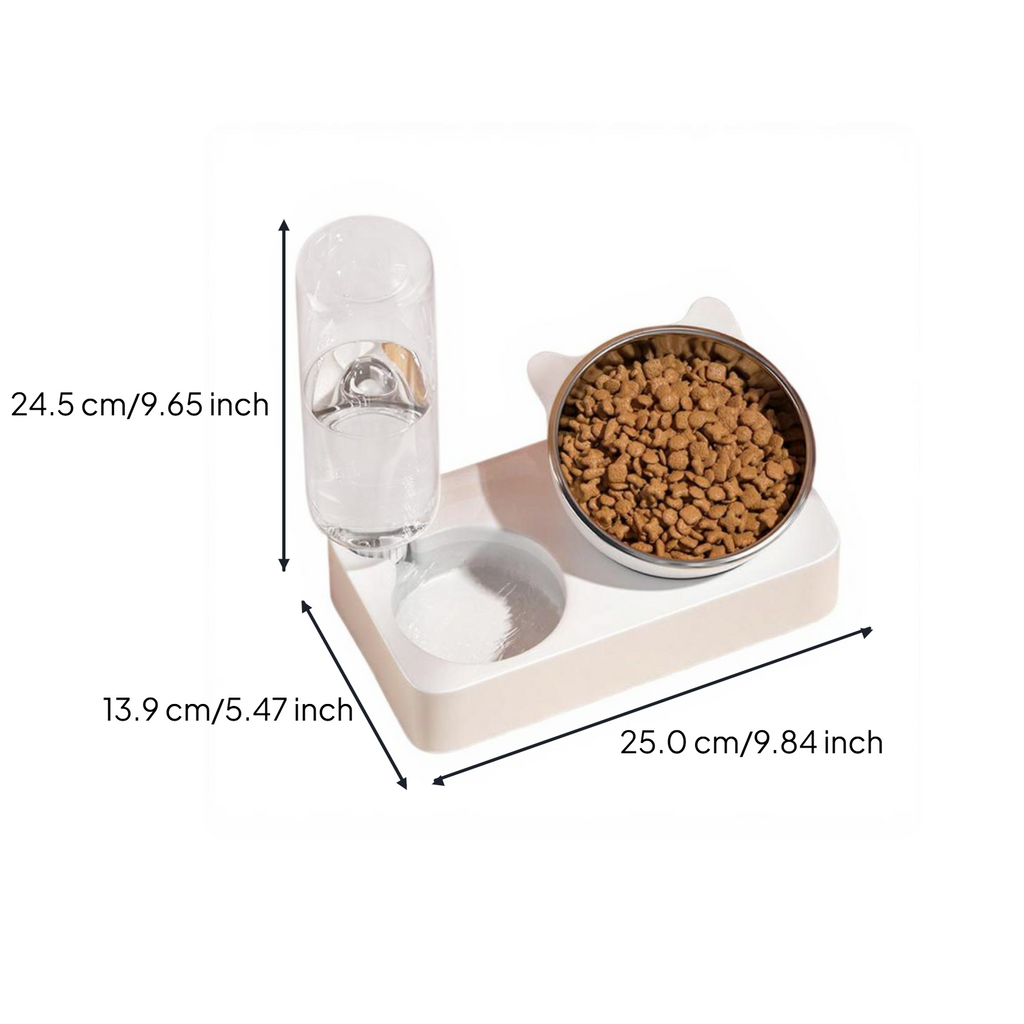 Raised non-slip pet waterer