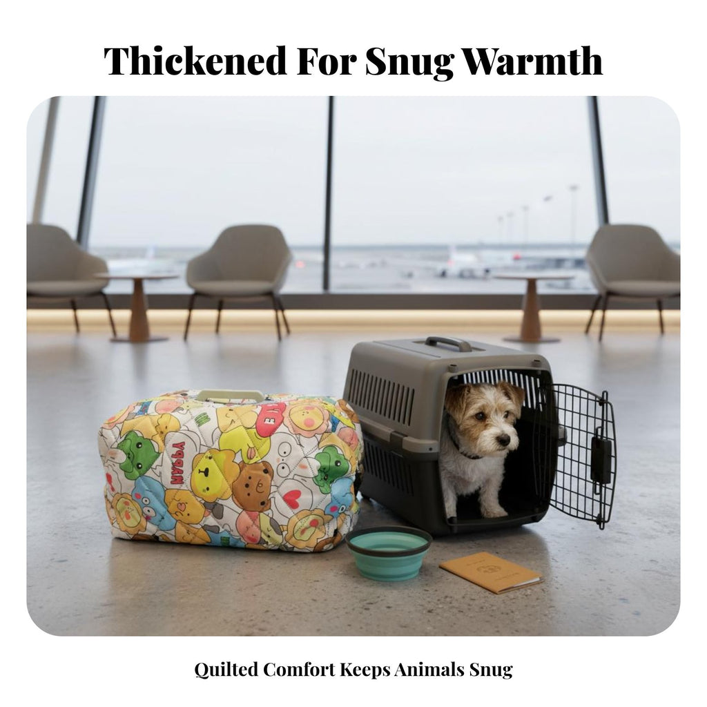 Insulated Pet transport Cover Windproof Dog kennel Wrap Waterproof for veterinaryerinary Visits