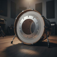 4 Pieces Bass Drum Hole Sticker Decorative Music Gear Lightweight for Stage