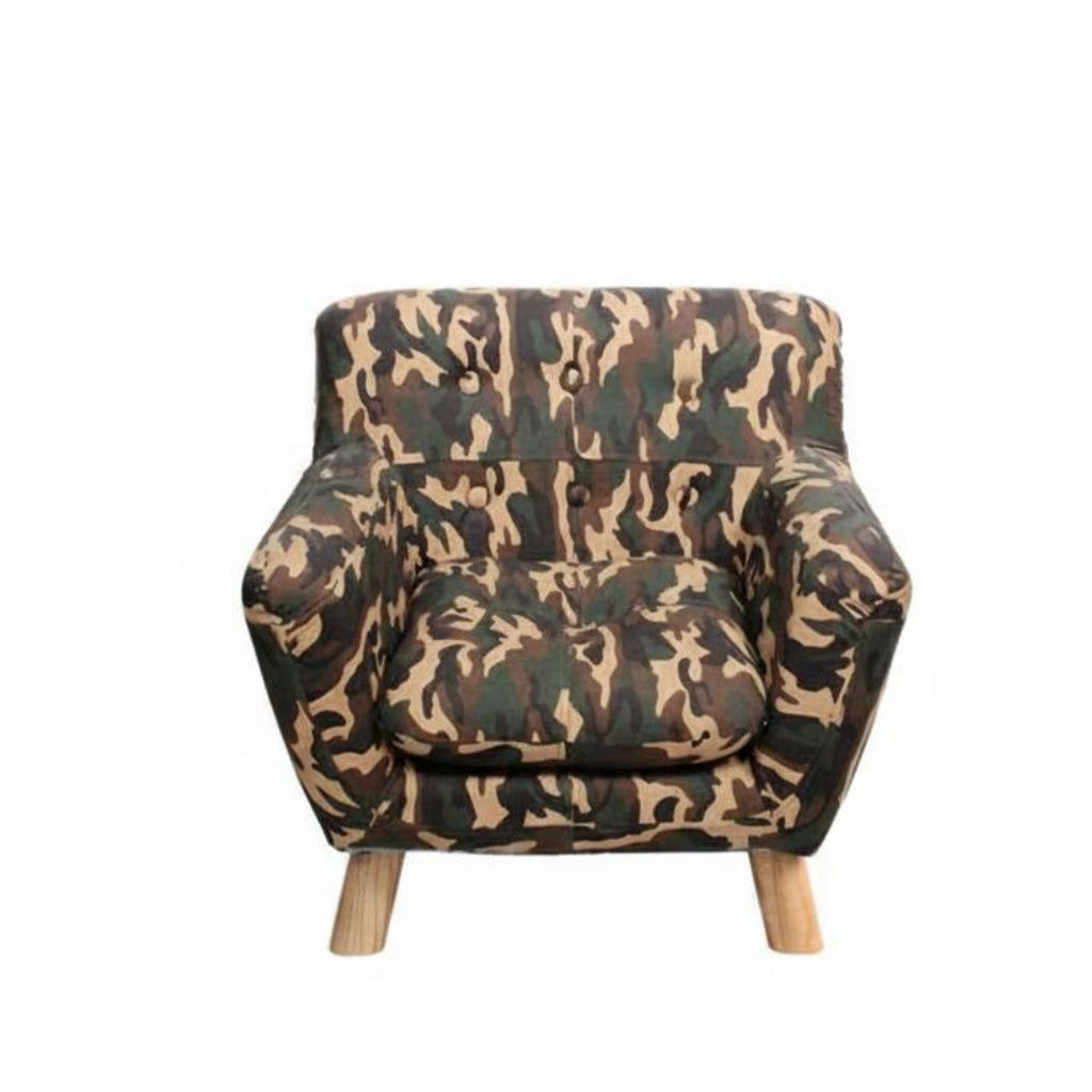 Patchwork Club Chair child-safe Size Plush Lounge Chair Colorful Appearance