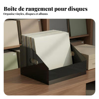 Transparent LP Display Rack Easy to Clean Acrylic Vinyl Album Storage Box