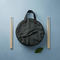 Practice Drum Pad Bag Front Pocket Training Pad Carrying Case Portable Drumstick Bag