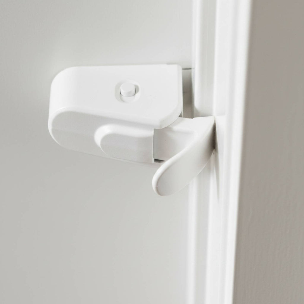Babyproof Childproof Door Lock Easy to Install Baby Safety Door Lock out of Reach Design for Nursery, Bedroom