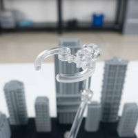 Cityscape Display Stage Dynamic Posing Robot Model Battle Diorama Easy Assembly Articulated Figure Support Stand for Hobbyists, Toy Photography