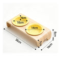 Raised Double Feline Bowl Arched Legs Wooden Feline Bowl Stand 150 Ml Capacity