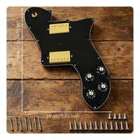 load Pickguard Pre-Wired Prewired Pickguard Assembly Mounting Screws Included Guitar Scratch Plate with Pickups for Guitarists, DIY Enthusiasts