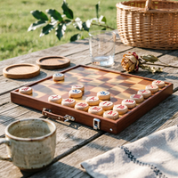Chinese Chess Table Carrying Handle Xiangiqi Set Metal Latch
