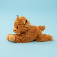 Soft Cow Stuffed Creature Cute Design Highland Cow Stuffed Toy Soft Feel