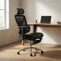 Ergonomic Mesh Chair Headrest Ergonomic Office Chair Seat-Depth Adjustment