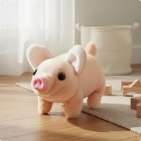 Walking Pig Toy Moving Tail Interactive Pig Toy Makes Sounds for Playroom, Kids