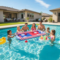 Floating Air Hockey Game Portable Inflatable Hockey Table Reusable for Beach