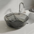 Laundry Basin with Scrub Board Built-in Washboard for Dorm Room, Students