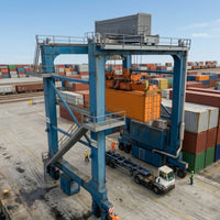 Container Crane Industrial Assembly Kit Static for Railway Layouts, Dioramas