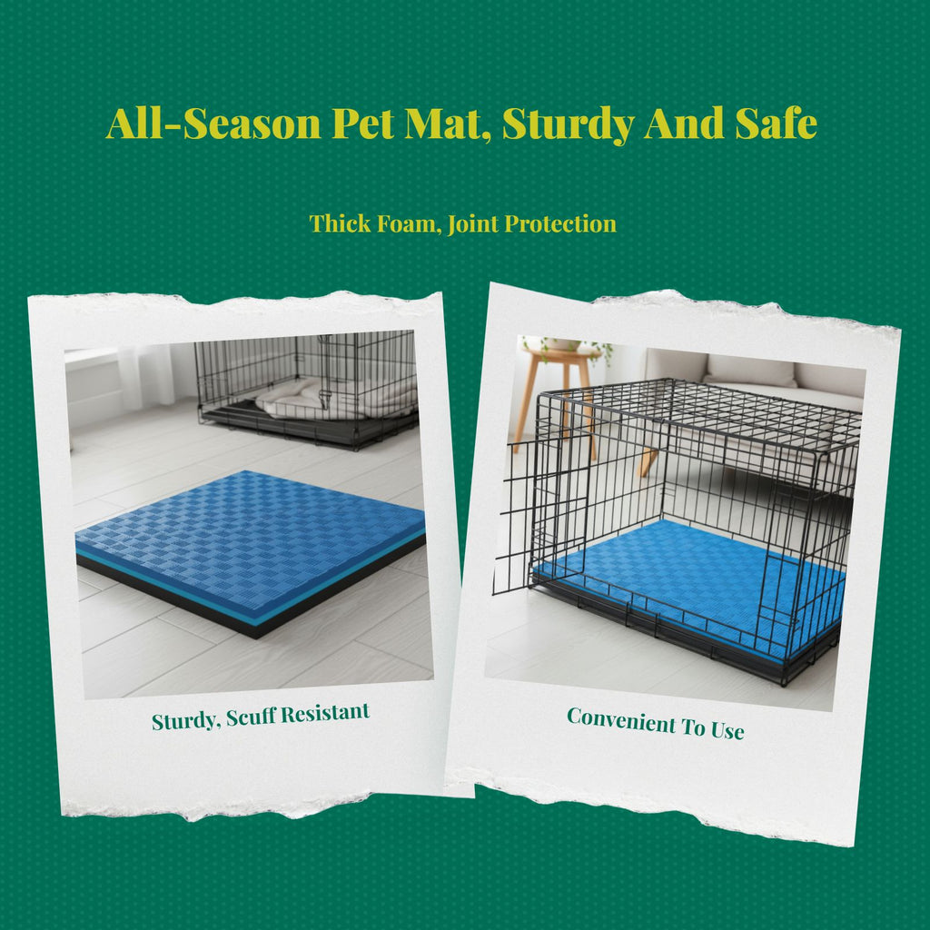 Water-Resistant Orthopedic Dog Crate Pad Non-Slip Foam Mat