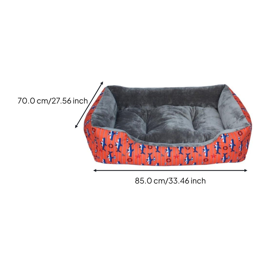 Dog Bed Sofa, Removable Washable Pad, Non-Slip Base