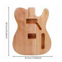 Traditional electric Guitar Body Smoothly Sanded Musical Instrument Component for Luthiers