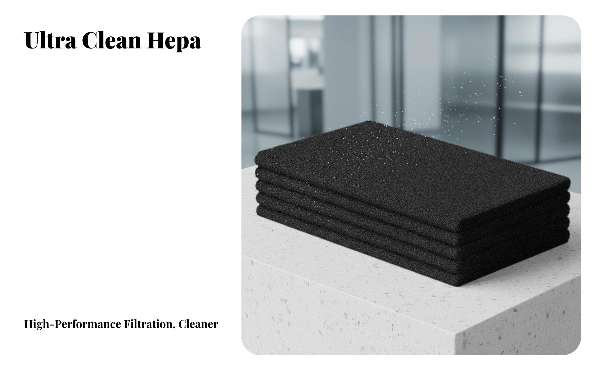 Pet Air Purifier Filter Allergen Control H13 HEPA Filter Removes Dust & Pollen
