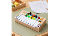 Piano Busy Board LED Lights Music Busy Board Portable for Home, Toddlers