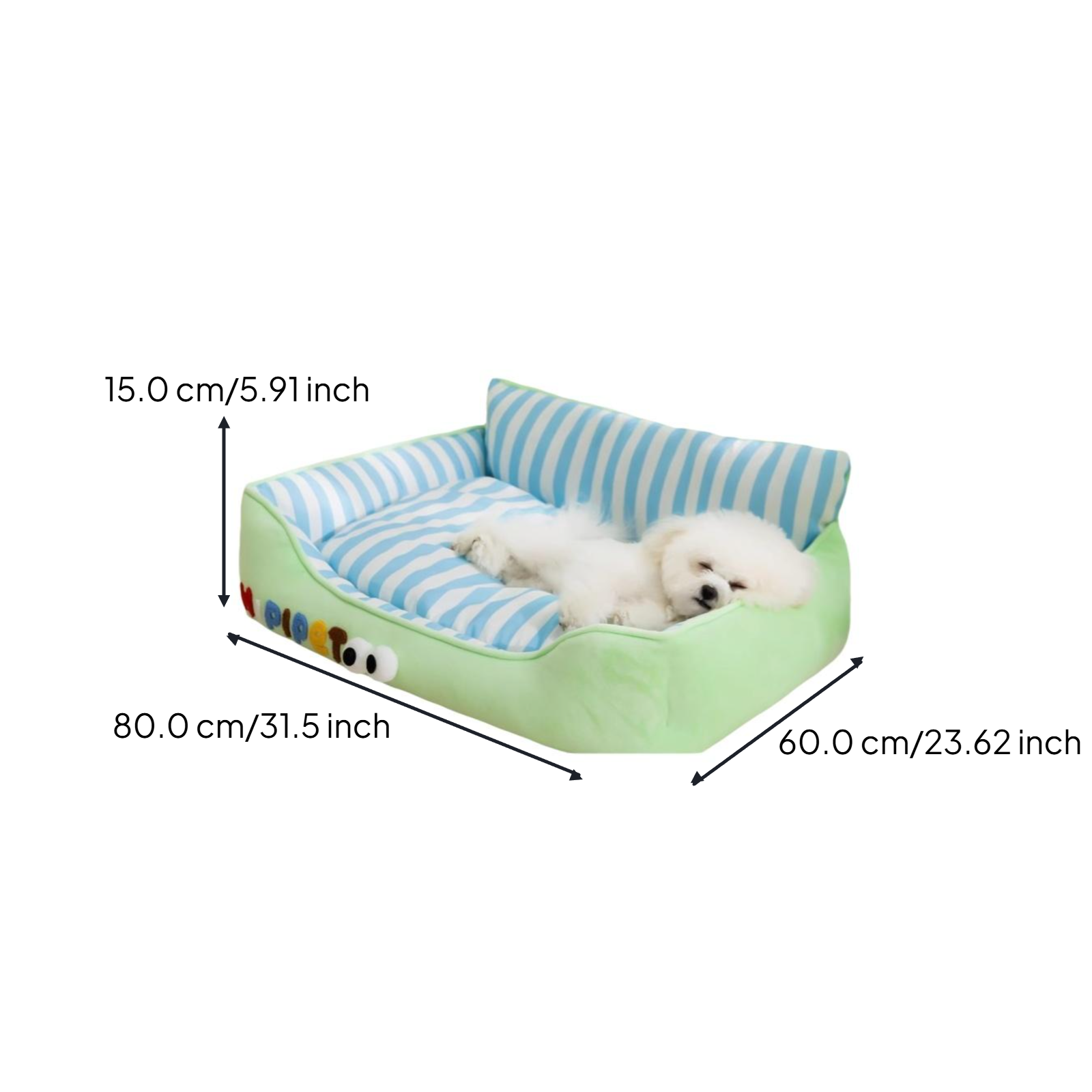 Washable small pet bed